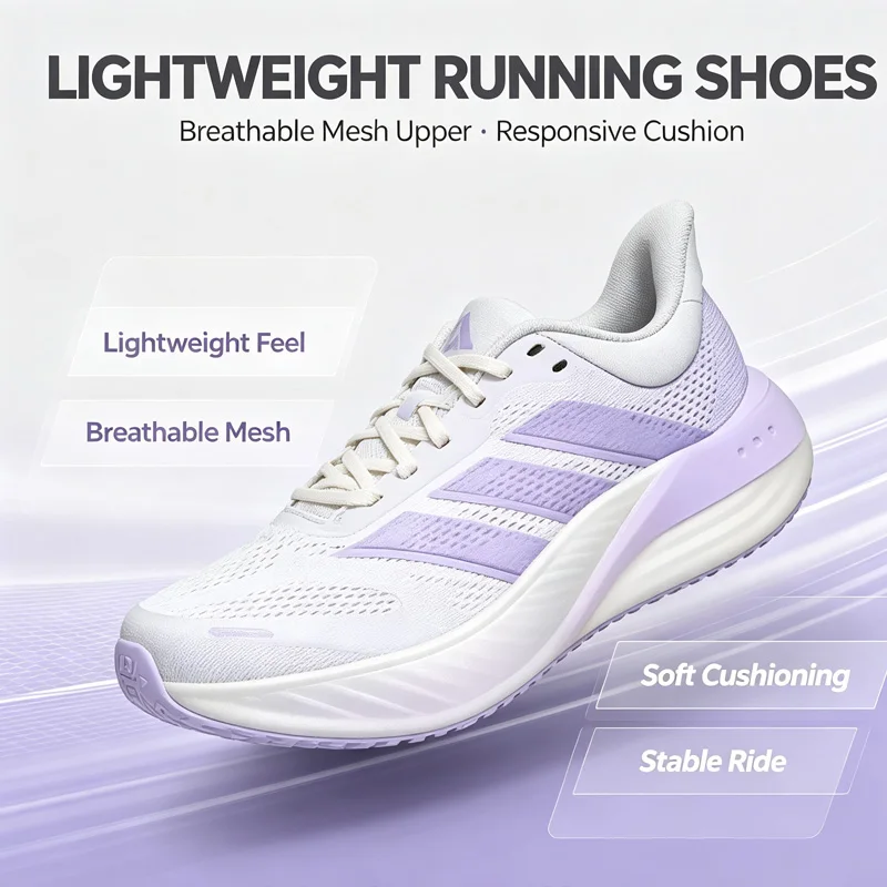 Authentic Off White Lavender Cushion Running Shoes Breathable Mesh Shock Absorbing Women Athletic SneakersKI2352
Authentic Off White Lavender Cushion Running Shoes Breathable Mesh Shock Absorbing Women Athletic SneakersKI2352