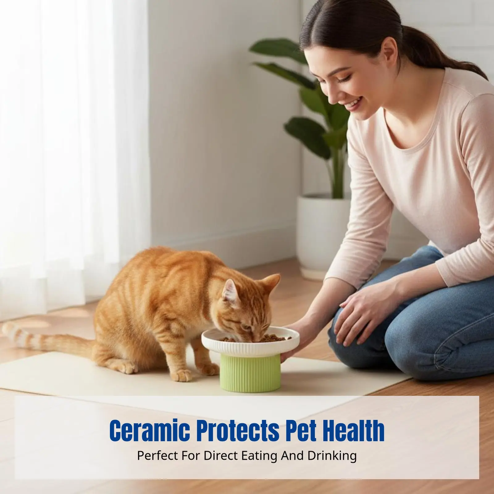 Ceramic Cat Bowl, Elevated Pet Dish, High Base, Neck Protection, Anti-Chin Stain, Cute Fruit Design
Ceramic Cat Bowl, Elevated Pet Dish, High Base, Neck Protection, Anti-Chin Stain, Cute Fruit Design