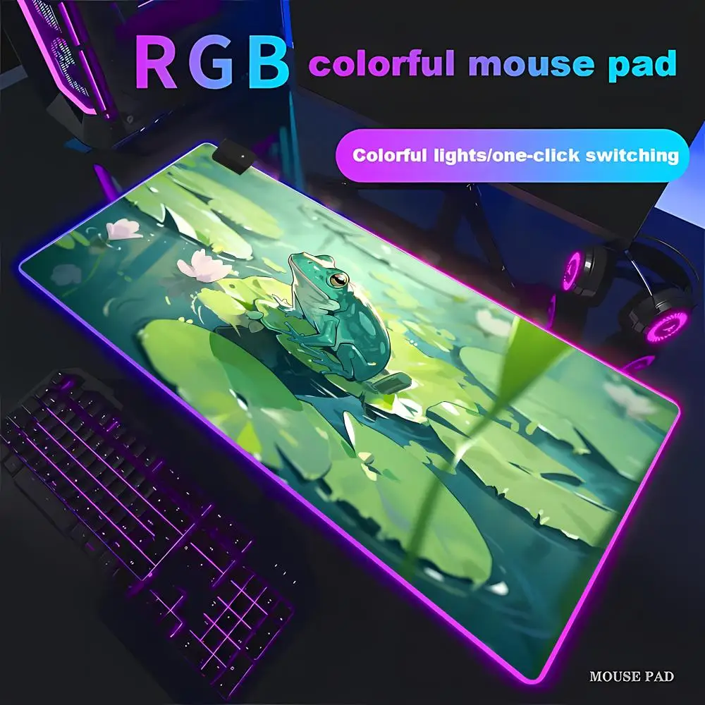 HYBXAXC Anti-Slip Rubber Desk Mat Gaming Office Mouse Pad Lotus Leaf Frog Art RGB Pad HD Gamer Large LED Light Computer Non-slip
HYBXAXC Anti-Slip Rubber Desk Mat Gaming Office Mouse Pad Lotus Leaf Frog Art RGB Pad HD Gamer Large LED Light Computer Non-slip