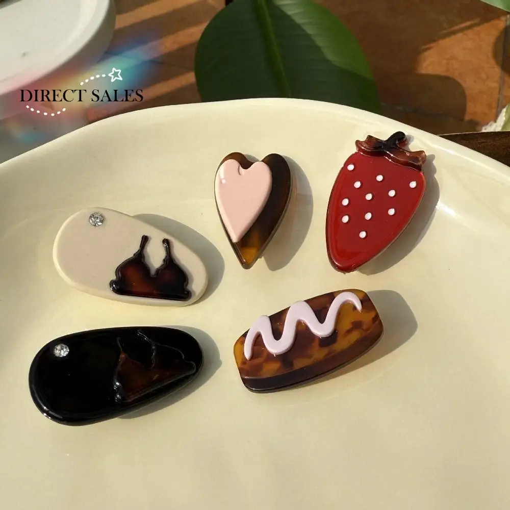 Lovely Sweet Strawberry Side Clip Acetate Chocolate Lovely Barrettes Delicate Fruit Cute Duck Clip Daily
Lovely Sweet Strawberry Side Clip Acetate Chocolate Lovely Barrettes Delicate Fruit Cute Duck Clip Daily