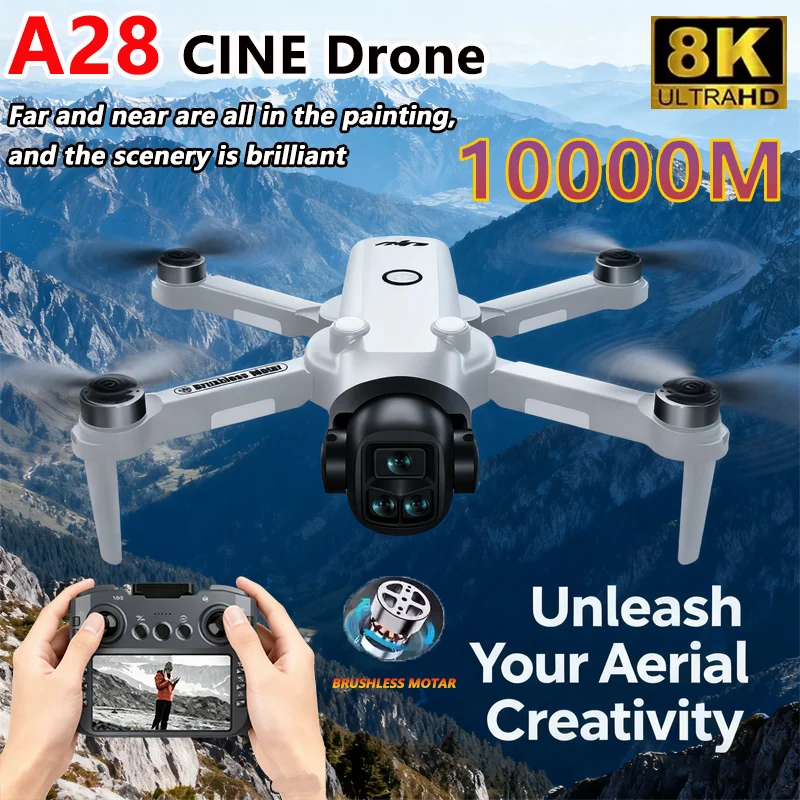 Новый A28 PRO Drone 8K HD интеллектуальный бесщеточный двигатель для предотвращения препятствий с экраном дистанционного управления 2,4 ГГц RC игрушка для взрослых подарок
Новый A28 PRO Drone 8K HD интеллектуальный бесщеточный двигатель для предотвращения препятствий с экраном дистанционного управления 2,4 ГГц RC игрушка для взрослых подарок