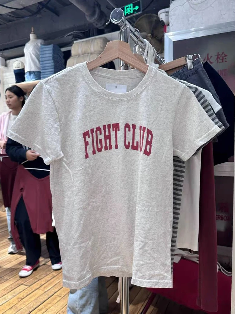 Letter Print Short Sleeve T-Shirt Woman Round Neck Cotton Slim Tee Tops Female Summer Casual Vintage Simple Tshirts Y2k Clothes
Letter Print Short Sleeve T-Shirt Woman Round Neck Cotton Slim Tee Tops Female Summer Casual Vintage Simple Tshirts Y2k Clothes
