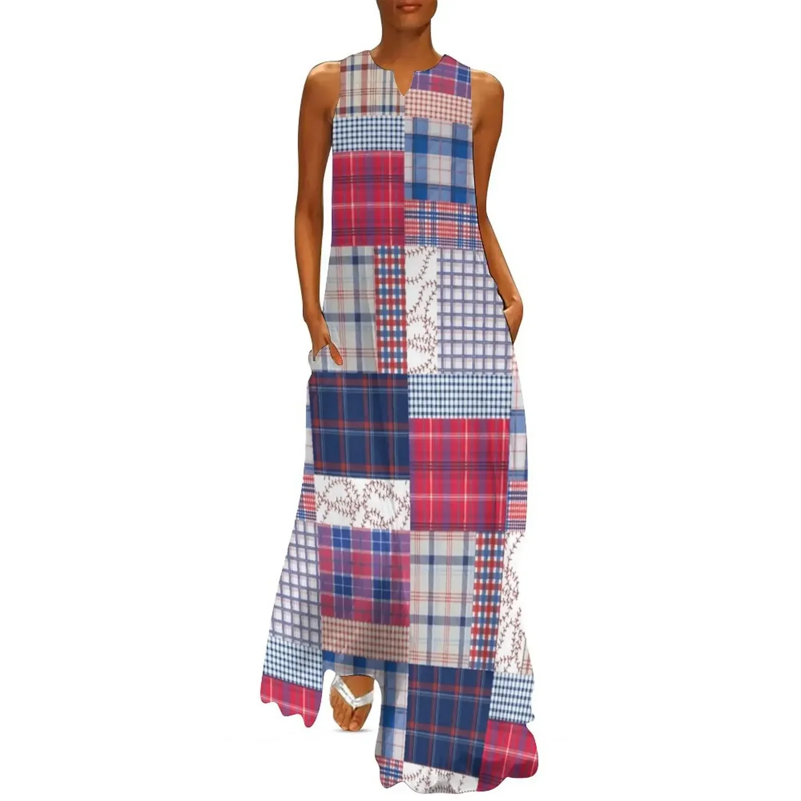 Baseball Patchwork Long Dress clothes for woman cute dress birthday dress for women luxury 2025
Baseball Patchwork Long Dress clothes for woman cute dress birthday dress for women luxury 2025
