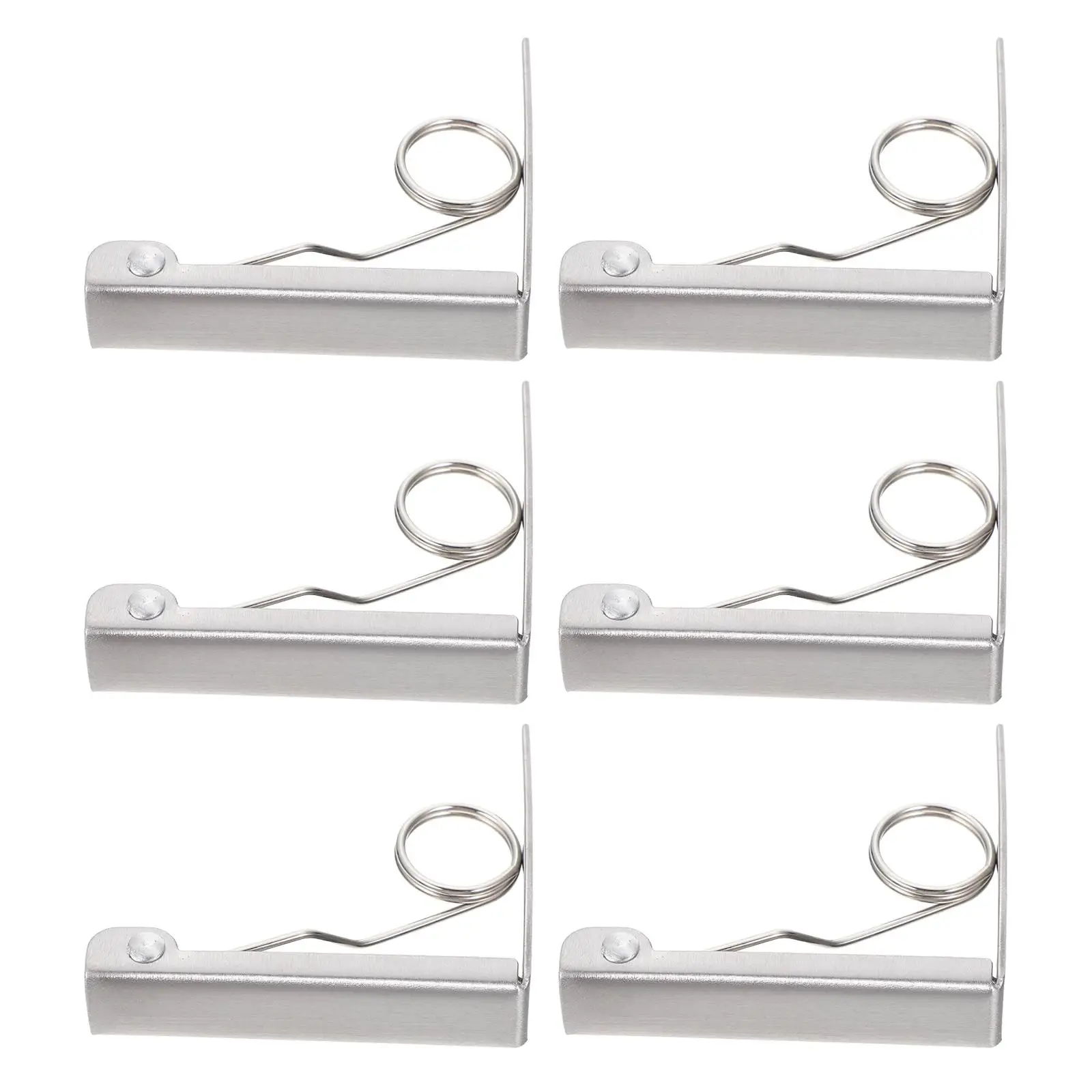 6 Pcs Clips Convenient Tablecloth Clamps Set Stainless Steel Elastic Outdoor Camping Kitchen Barware Accessories
6 Pcs Clips Convenient Tablecloth Clamps Set Stainless Steel Elastic Outdoor Camping Kitchen Barware Accessories