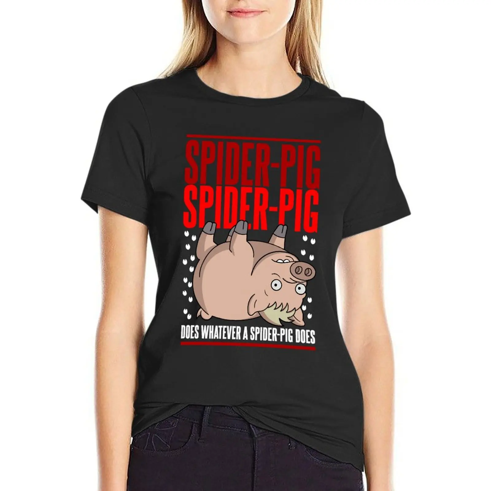 Does Whatever a Spider-Pig Does T-Shirt plus size tops heavyweights tshirts for Women
Does Whatever a Spider-Pig Does T-Shirt plus size tops heavyweights tshirts for Women