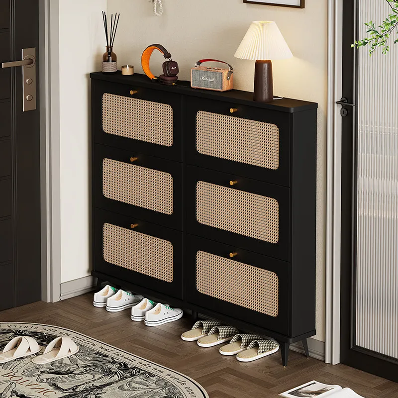 Ultra-thin rattan shoe cabinets household doorways dumpers, entrance cabinets integrated wall-mounted small narrow shoe racks
Ultra-thin rattan shoe cabinets household doorways dumpers, entrance cabinets integrated wall-mounted small narrow shoe racks
