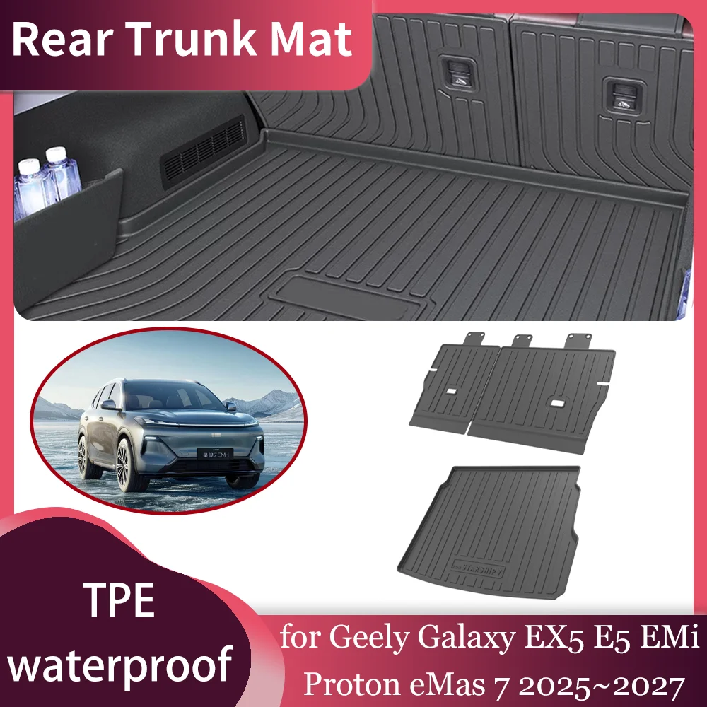 Trunk Mat for Geely Starship 7 Galaxy EX5 E5 EMi Proton eMas 7 2025~2027 Waterproof Liner Trunk Seat back Pad Tray Accessories
Trunk Mat for Geely Starship 7 Galaxy EX5 E5 EMi Proton eMas 7 2025~2027 Waterproof Liner Trunk Seat back Pad Tray Accessories