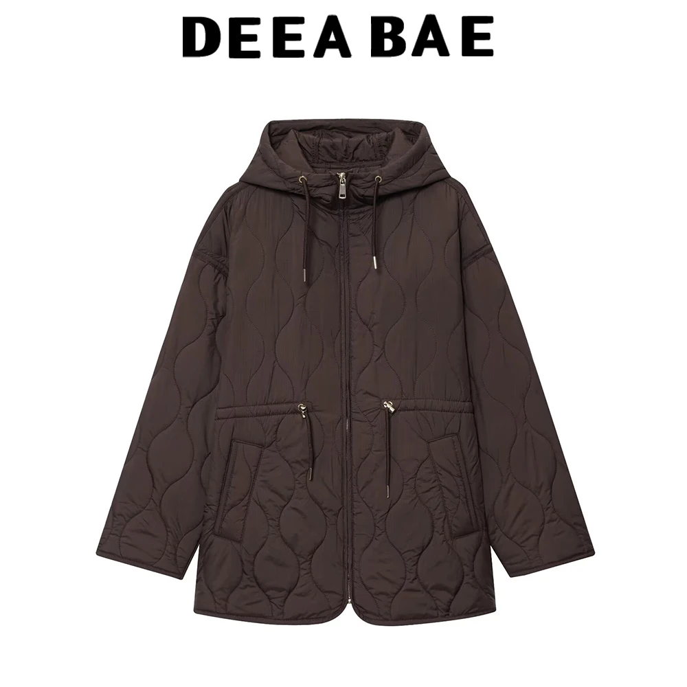 DEEABAE Autumn New Product: Women's Commuting Fashion Hoodie Waist cinching Slimming Quilted Cotton Jacket Jacket
DEEABAE Autumn New Product: Women's Commuting Fashion Hoodie Waist cinching Slimming Quilted Cotton Jacket Jacket