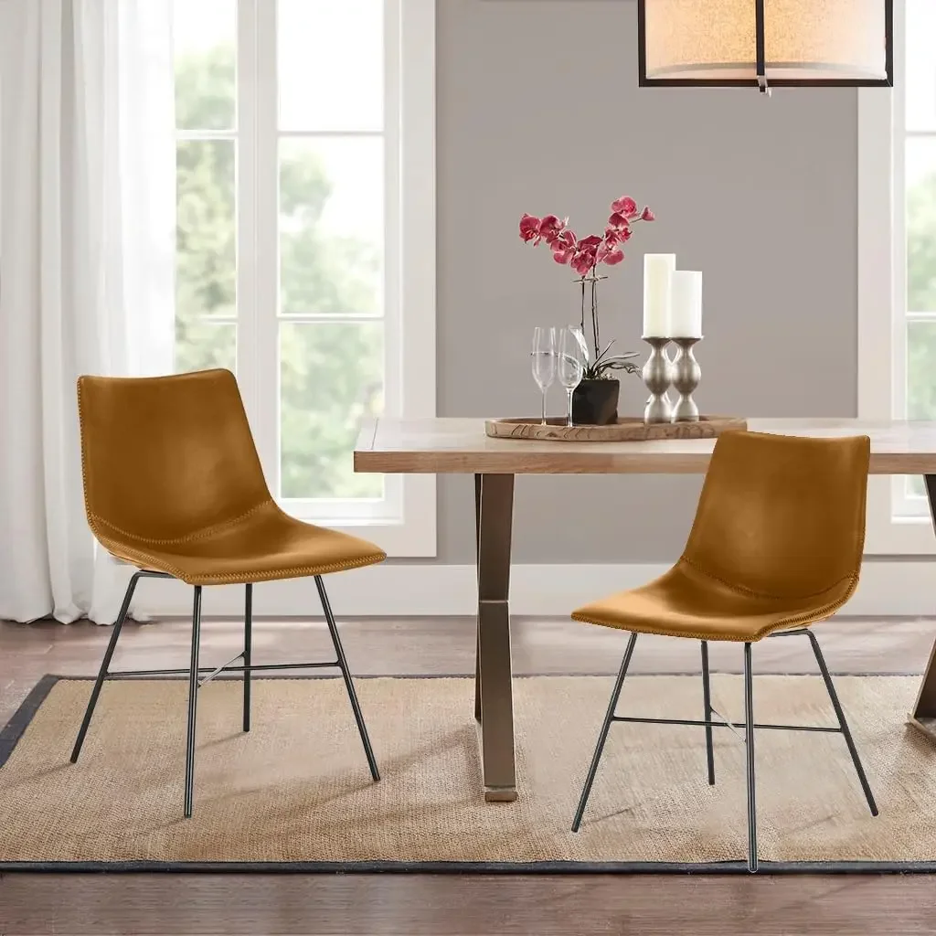18" Poly and Bark Paxton Dining Home Office Desk Chair Set of 2 Tan 22"D X 30.5"W X 30.75"H Office Furniture
18" Poly and Bark Paxton Dining Home Office Desk Chair Set of 2 Tan 22"D X 30.5"W X 30.75"H Office Furniture