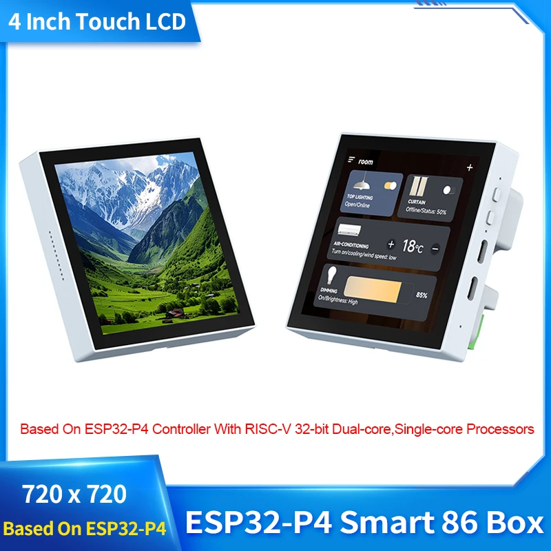 ESP32-P4 Smart 86 Box 4-дюймовая макетная плата 720x720 5-точечный сенсорный дисплей с 32-битными двухъядерными одноядерными процессорами RISC-V
ESP32-P4 Smart 86 Box 4-дюймовая макетная плата 720x720 5-точечный сенсорный дисплей с 32-битными двухъядерными одноядерными процессорами RISC-V