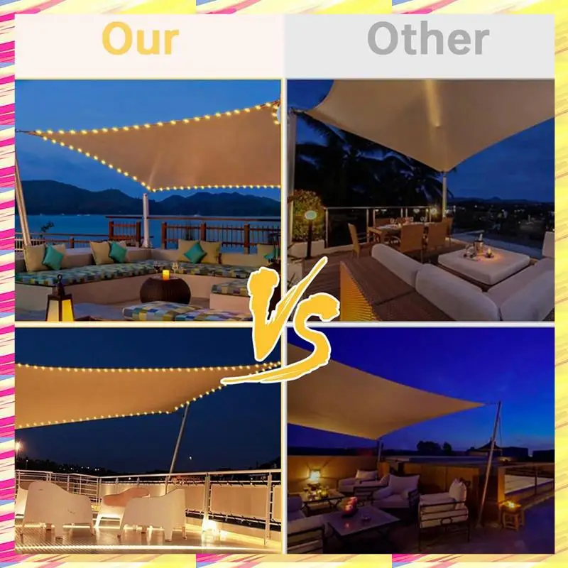 ABJJ LED Shade Sail Waterproof 6.5X10FT Built-In LED, Integrated Sunshade Sail , Suitable For Yard Patio Garden Parking Lot
ABJJ LED Shade Sail Waterproof 6.5X10FT Built-In LED, Integrated Sunshade Sail , Suitable For Yard Patio Garden Parking Lot