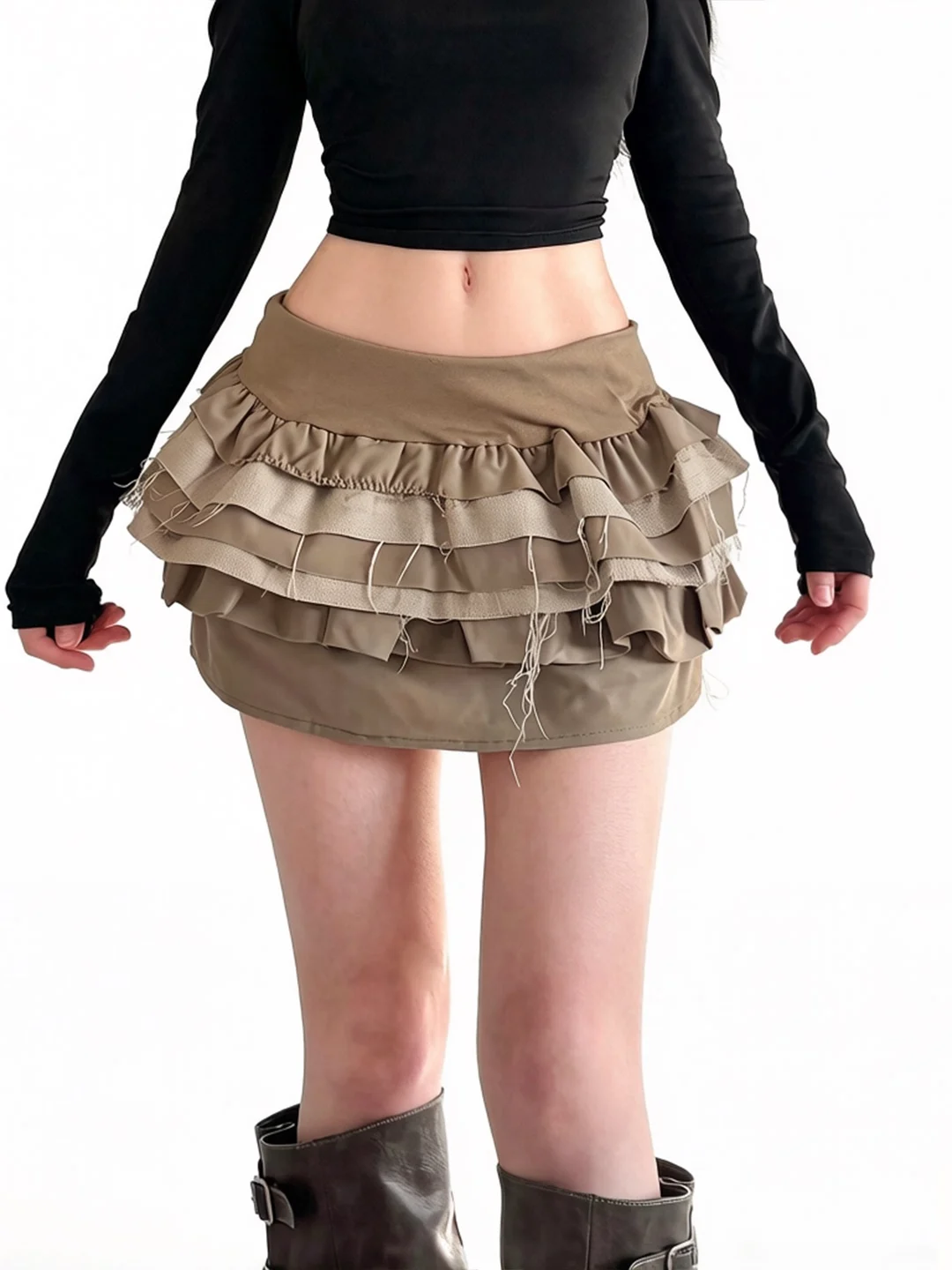 IUAE Retro Elastic Waist Skirt Women's Design Sense Splicing Color Cake Skirt Ultra Short Slimming Flower Bud Old Fashio...
IUAE Retro Elastic Waist Skirt Women's Design Sense Splicing Color Cake Skirt Ultra Short Slimming Flower Bud Old Fashio...
