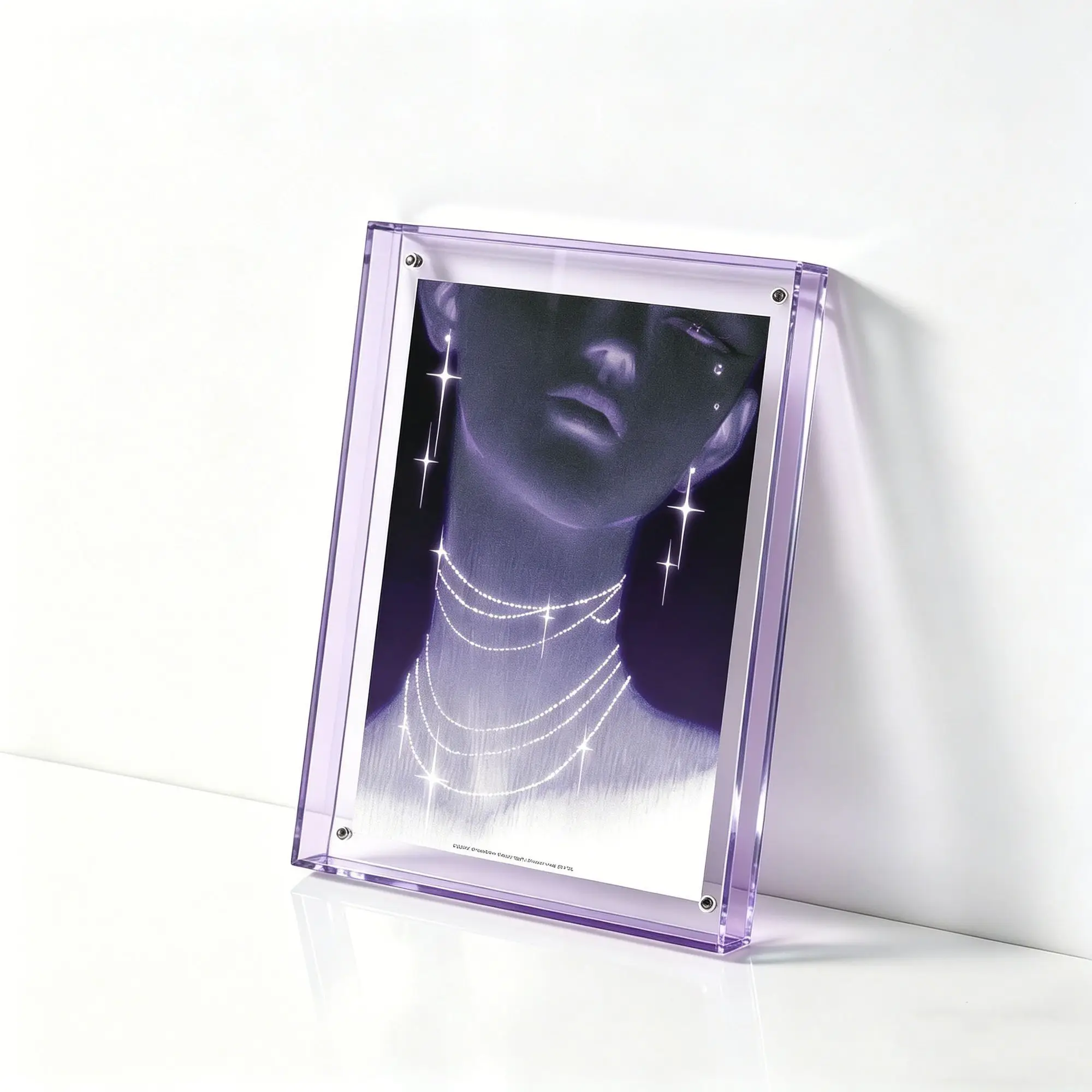 Elegant Purple Photo Frame, Wedding Photo Display Frame, Colorful Acrylic Wall-Mounted Picture Frame, Translucent Puzzle Frame
Elegant Purple Photo Frame, Wedding Photo Display Frame, Colorful Acrylic Wall-Mounted Picture Frame, Translucent Puzzle Frame