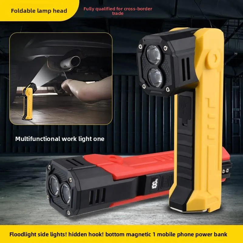 LED Work Light: Foldable, Rechargeable, Multi-Function with Magnetic Adsorption, COB Light, Suitable for Tents & Outdoor Use
LED Work Light: Foldable, Rechargeable, Multi-Function with Magnetic Adsorption, COB Light, Suitable for Tents & Outdoor Use