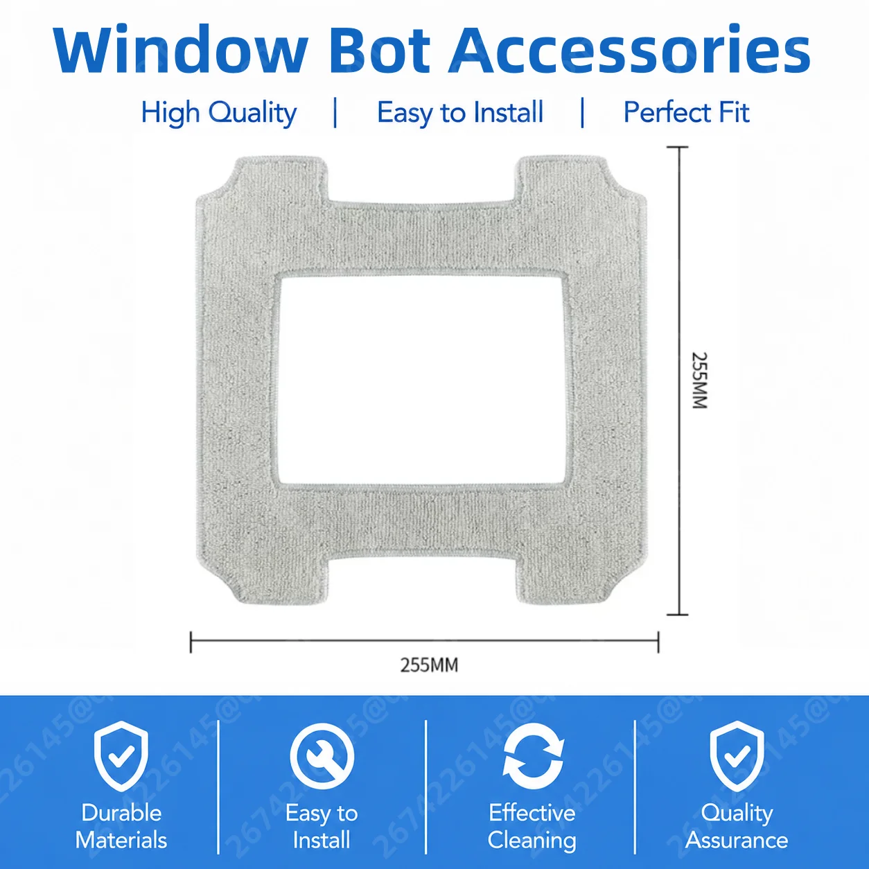 Cleaning Pads For Ecovacs Winbot W1 Pro / W1 / W2 Omni / W2 Robot, Replacement Mop for Ecovacs, Microfibre Mop Cloth Washable
Cleaning Pads For Ecovacs Winbot W1 Pro / W1 / W2 Omni / W2 Robot, Replacement Mop for Ecovacs, Microfibre Mop Cloth Washable