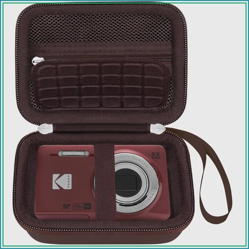 Camera Carrying Case for KODAK PIXPRO FZ55/FZ45/FZ53/FZ43 16MP Digital Camera, Travel Bag with Mesh Pocket for Batteries Cable Memory Card
Camera Carrying Case for KODAK PIXPRO FZ55/FZ45/FZ53/FZ43 16MP Digital Camera, Travel Bag with Mesh Pocket for Batteries Cable Memory Card