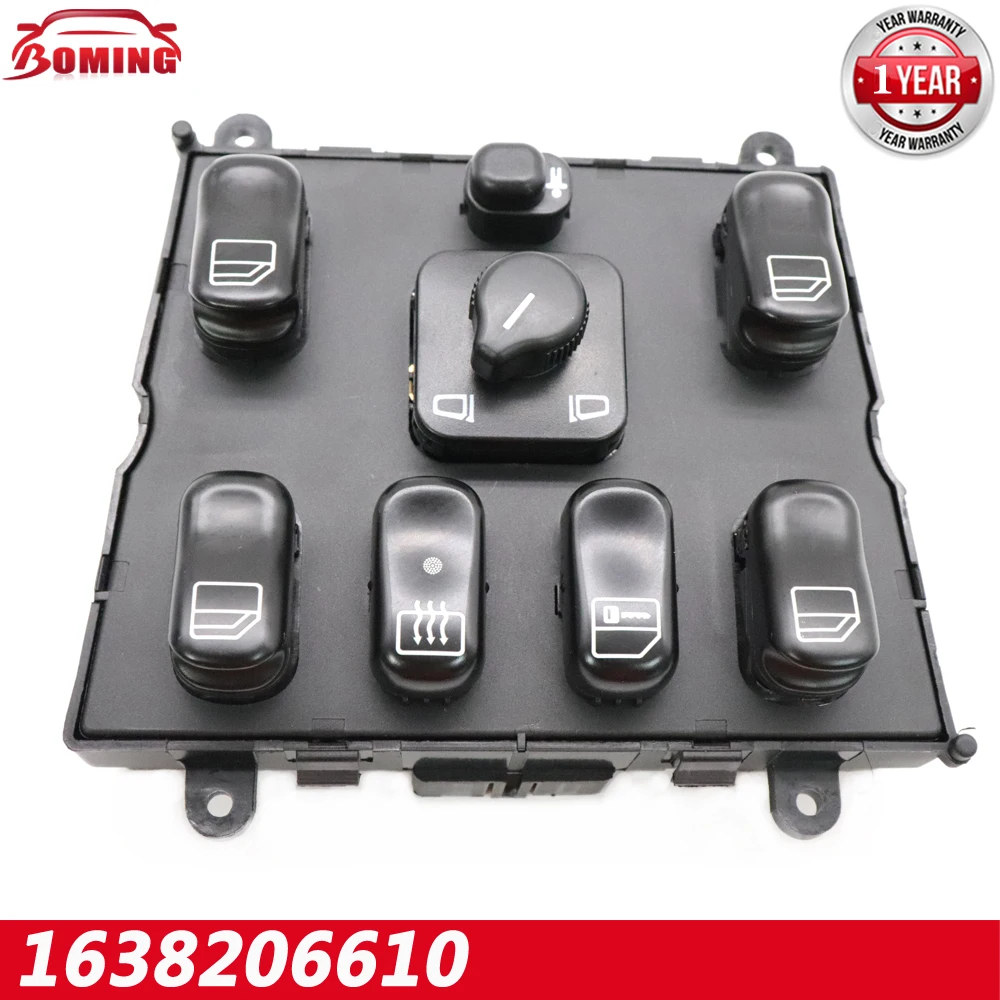 1638206610 A1638206610 NEW Electric Power Window Lifter Control Switch For Mercedes-Benz ML320 W163 ML400 ML430 ML500
1638206610 A1638206610 NEW Electric Power Window Lifter Control Switch For Mercedes-Benz ML320 W163 ML400 ML430 ML500