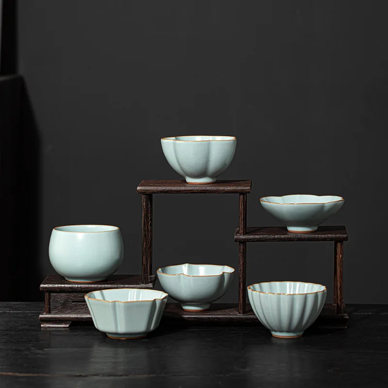 Ru Ware Tea Cup Ceramic Single Kung Fu Teaware Gifts Gracked Glaze Supportable Gift Box
Ru Ware Tea Cup Ceramic Single Kung Fu Teaware Gifts Gracked Glaze Supportable Gift Box