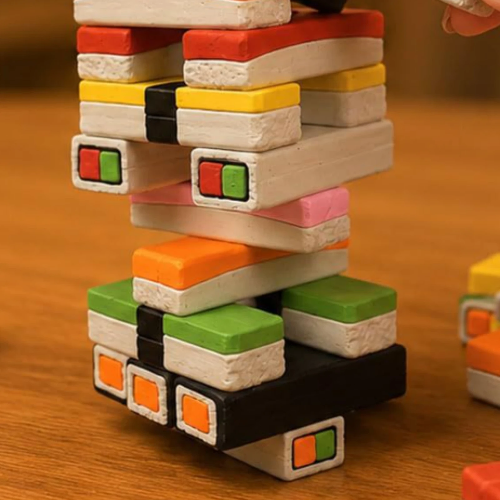 Sushi Block Stacking Game Colored Tops Sushi Stacking Game Balance Play Interactive
Sushi Block Stacking Game Colored Tops Sushi Stacking Game Balance Play Interactive