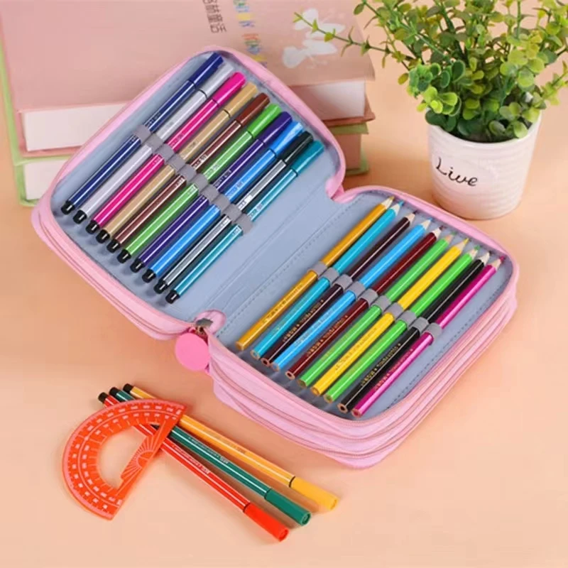 72 Holes Portable Lead Pencil Case Large Capacity Four Layer Drawing Pen Bag Kids Multifunction Stationery Pouch Supply 
72 Holes Portable Lead Pencil Case Large Capacity Four Layer Drawing Pen Bag Kids Multifunction Stationery Pouch Supply