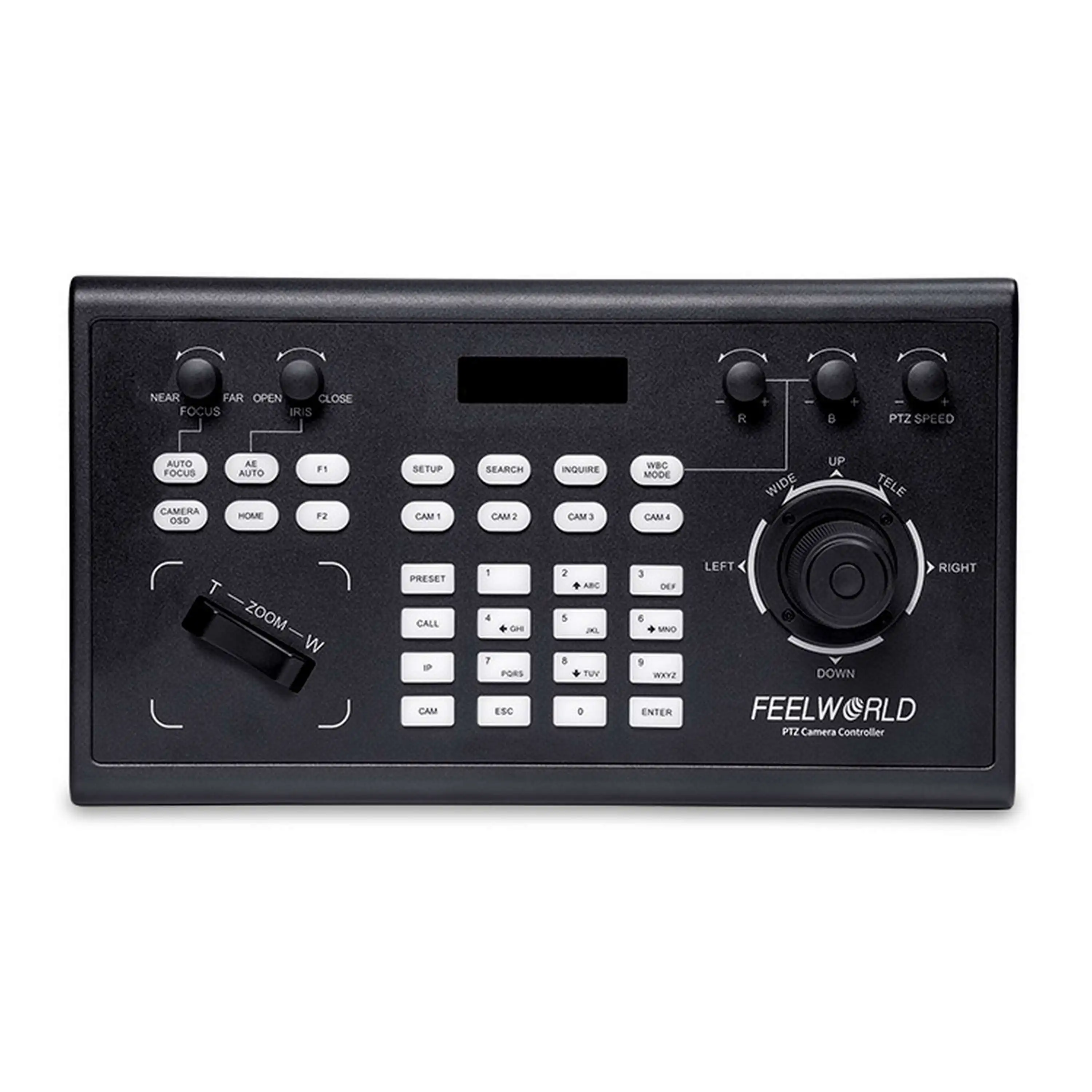 Feelworld KBC10 PTZ Camera Controller with Joystick and Keyboard Control PoE Supported
Feelworld KBC10 PTZ Camera Controller with Joystick and Keyboard Control PoE Supported