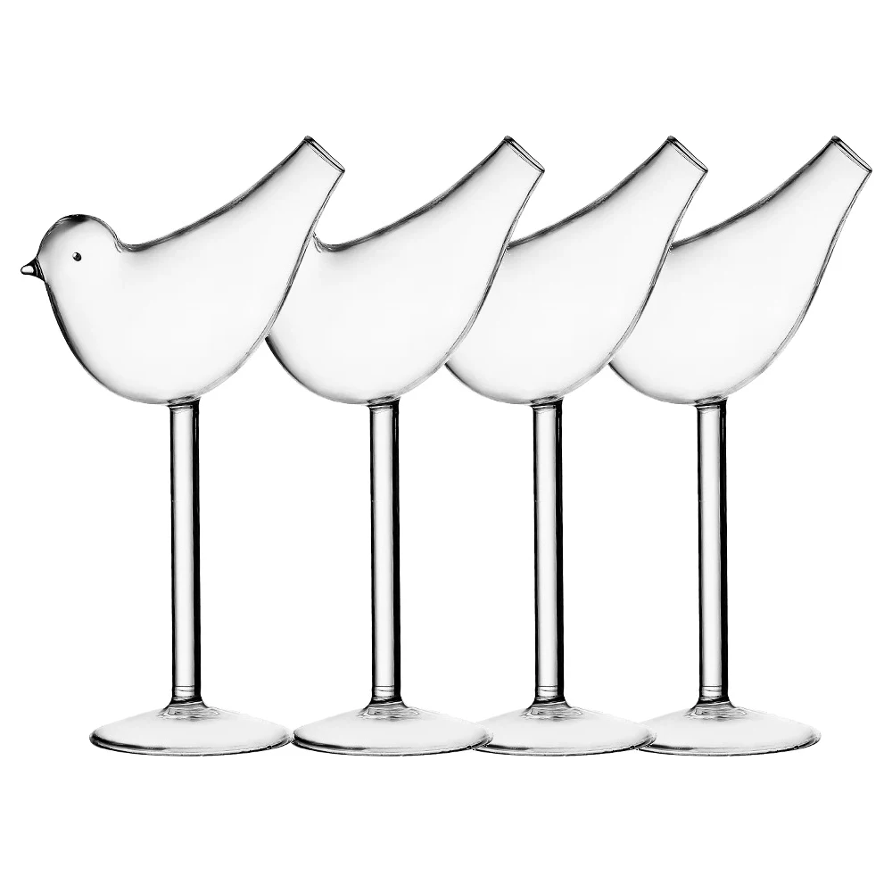 4PCS Creative Bird Shape Cocktail Glasses Wine Glass Excellent For Cocktail Bar Glassware Set of 4
4PCS Creative Bird Shape Cocktail Glasses Wine Glass Excellent For Cocktail Bar Glassware Set of 4