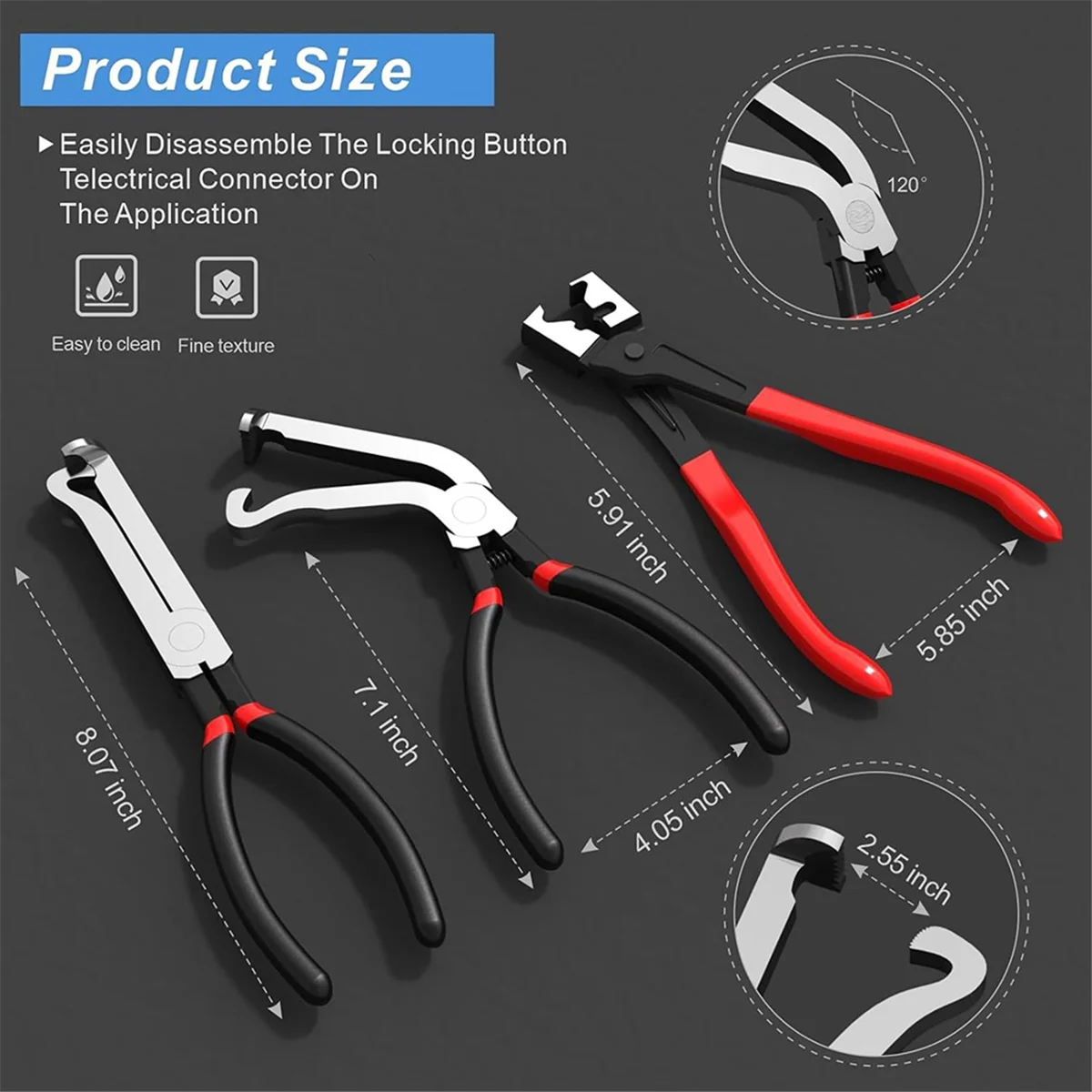 ABNJ Car Line Breaker Pliers Fuel Line Wire Removal Plier Oil Pipe Separation Pliers Separation Automotive Repair Tools
ABNJ Car Line Breaker Pliers Fuel Line Wire Removal Plier Oil Pipe Separation Pliers Separation Automotive Repair Tools