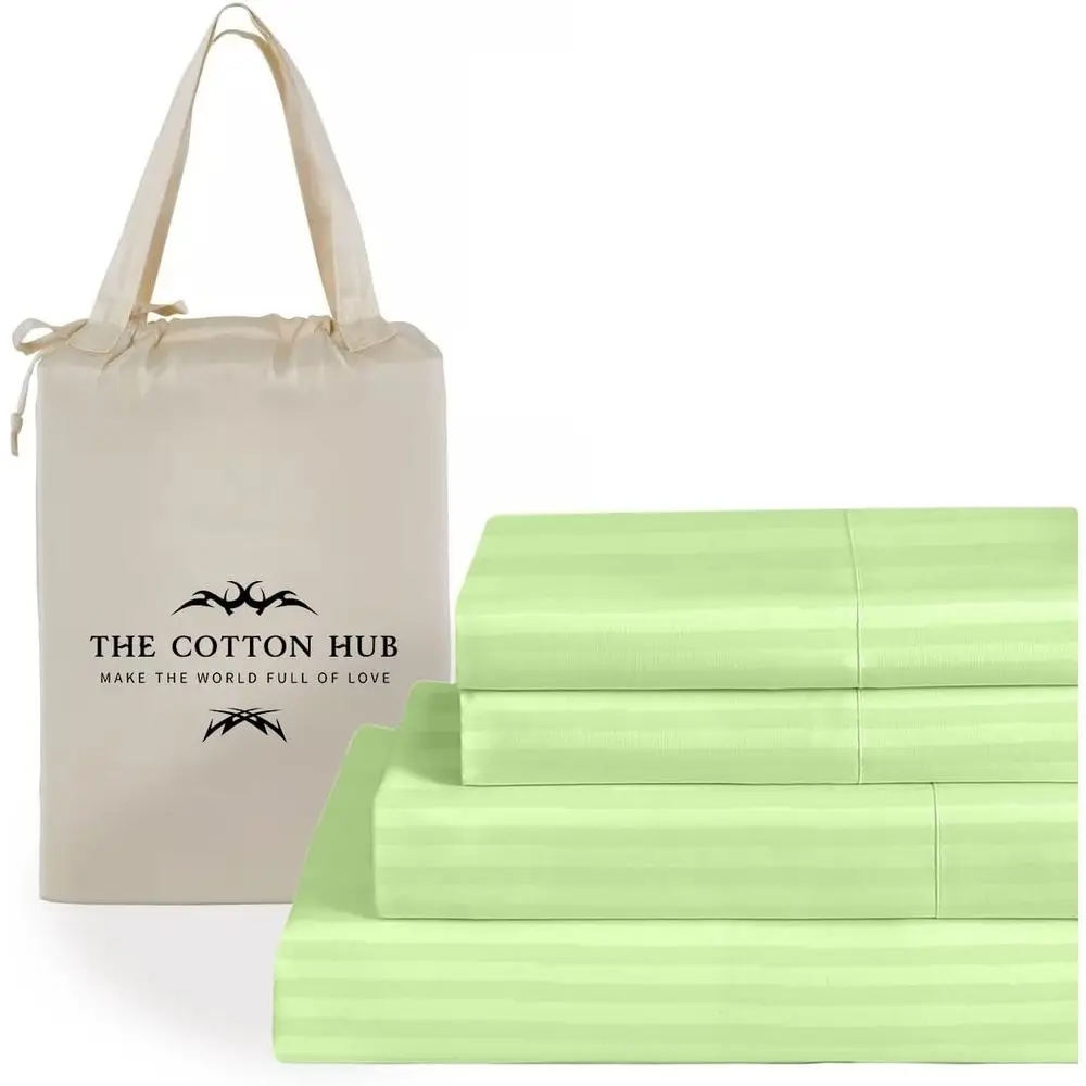 Queen Size 4-Piece Sheet Set 1000 Thread Count Luxury Certiied 100% Pima Cotton Bed Sheets its up to 7-9 inch Deep ket (Stripe,
Queen Size 4-Piece Sheet Set 1000 Thread Count Luxury Certiied 100% Pima Cotton Bed Sheets its up to 7-9 inch Deep ket (Stripe,