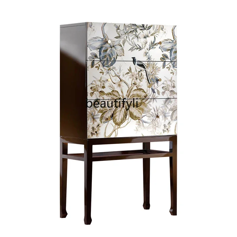 xzArt retro painted three-bucket cabinet high cabinet decorative cabinet
xzArt retro painted three-bucket cabinet high cabinet decorative cabinet