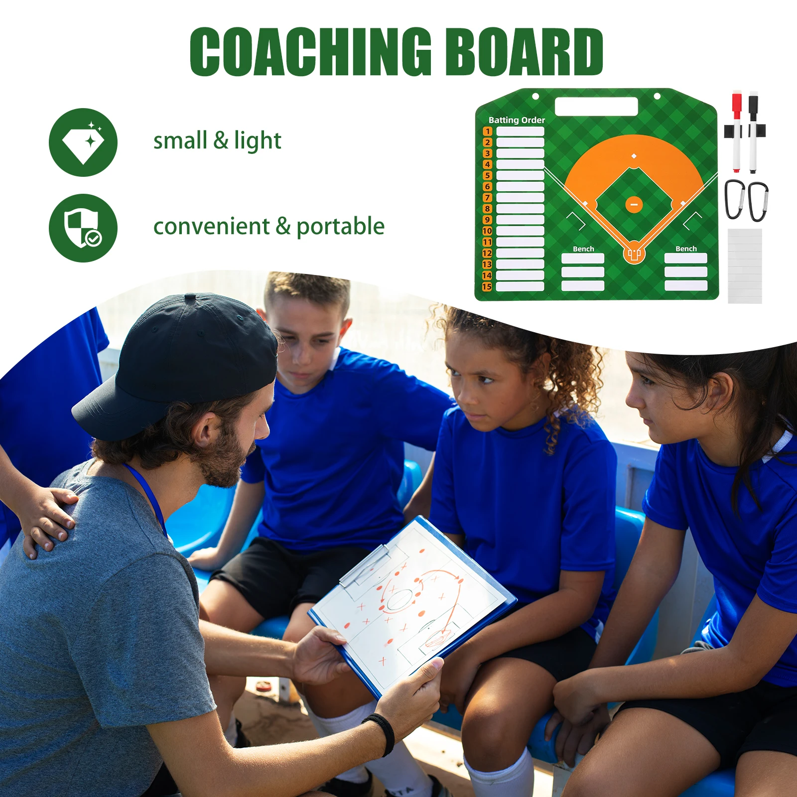 Tactical Board 32x28CM Dry Erase Equipment for Baseball Basketball Football Training Match Writing Board
Tactical Board 32x28CM Dry Erase Equipment for Baseball Basketball Football Training Match Writing Board