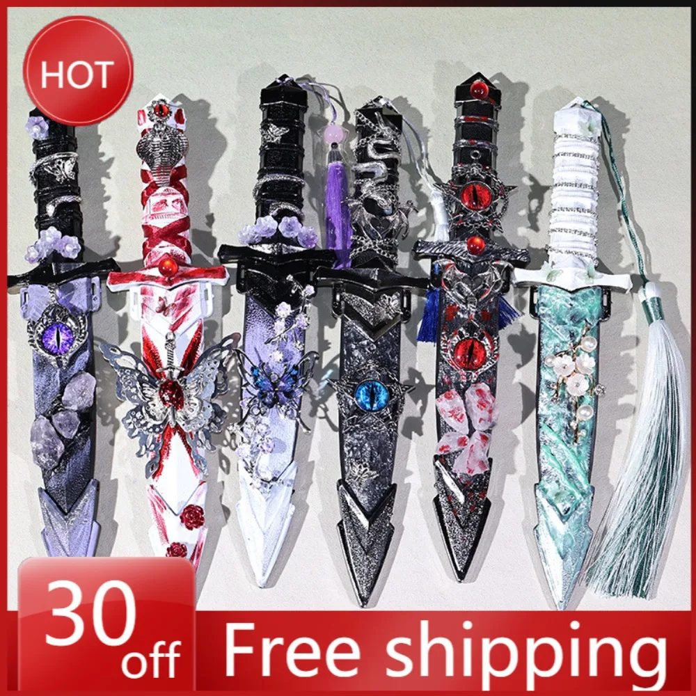 27cm Short Sword Fighter DIY Decoration Cosplay Props Detachable Design Equipment Model Ornament Decorations Gift Toys
27cm Short Sword Fighter DIY Decoration Cosplay Props Detachable Design Equipment Model Ornament Decorations Gift Toys