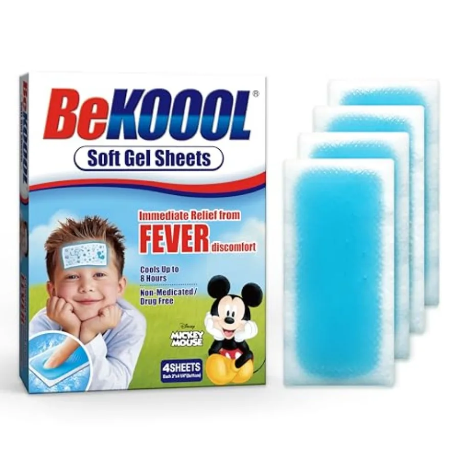 BEKOOOL Soft Gel Sheets for for Cooling Relief from Fever discomfort
BEKOOOL Soft Gel Sheets for for Cooling Relief from Fever discomfort
