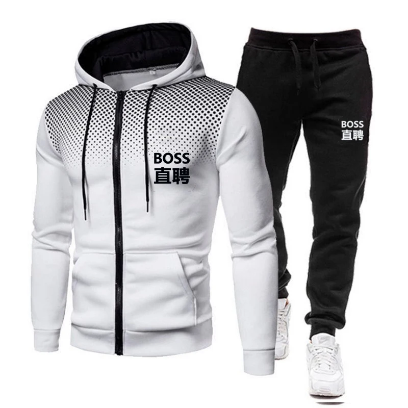 2024 New Men's Clothing Sweatshirt Suit Fall Winter Zipper Suit Hooded Sweater Pants Men's Tracksuit Cardigan Two Piece Set
2024 New Men's Clothing Sweatshirt Suit Fall Winter Zipper Suit Hooded Sweater Pants Men's Tracksuit Cardigan Two Piece Set