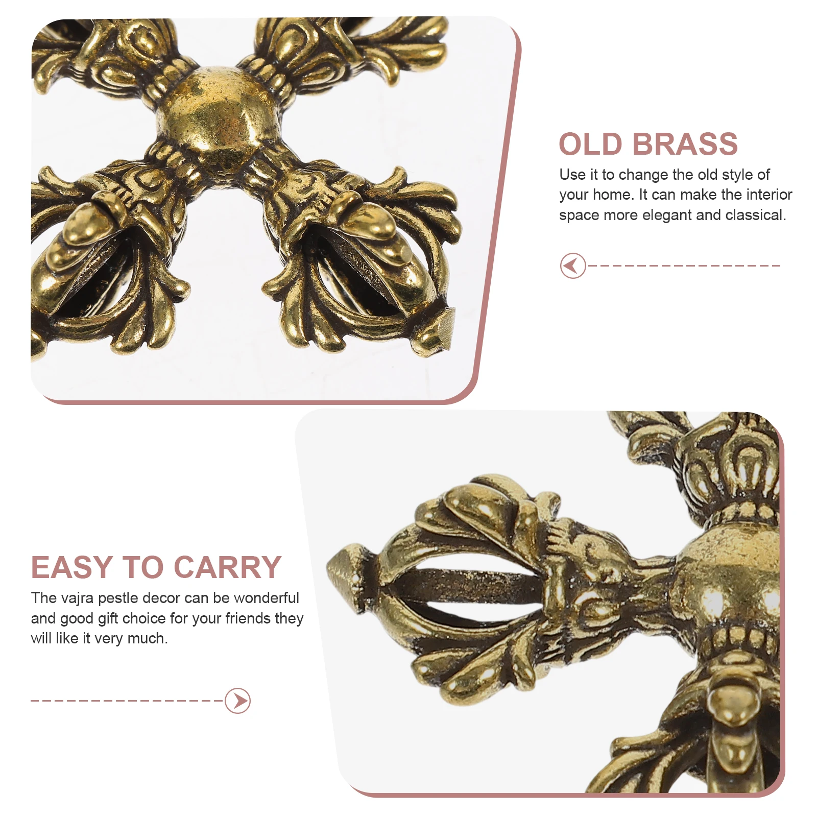 1pcs Vintage Brass Vajra Pendant Retro Cross Figurine Charm Tibetan Mini Alloy Craft Decorative Ornament For DIY Jewelry
1pcs Vintage Brass Vajra Pendant Retro Cross Figurine Charm Tibetan Mini Alloy Craft Decorative Ornament For DIY Jewelry