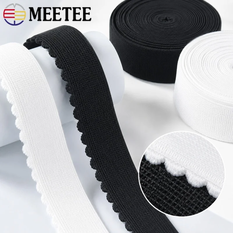 10M 20-50mm Nylon Elastic Band Black White Stretch Tape Bra Underwear Pants Belt Garment Sewing Webbing Clothing Accessory
10M 20-50mm Nylon Elastic Band Black White Stretch Tape Bra Underwear Pants Belt Garment Sewing Webbing Clothing Accessory
