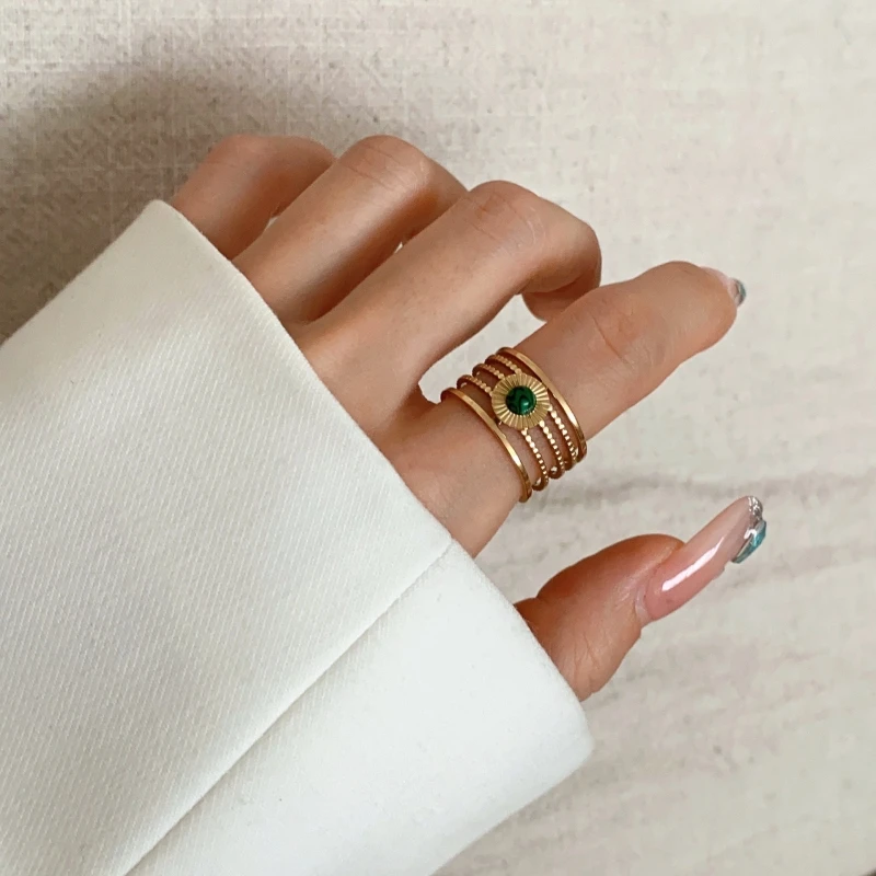 Exquisite Ins Malachite Zircon Adjustable Rings For Women Beautiful Retro Finger Ring Gift Charm Jewelry
Exquisite Ins Malachite Zircon Adjustable Rings For Women Beautiful Retro Finger Ring Gift Charm Jewelry