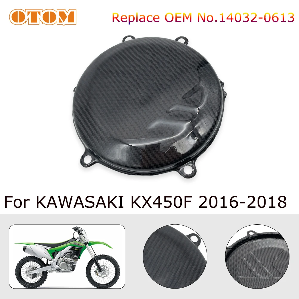 OTOM Motorcycle KX 450 Clutch Cover For KAWASAKI KX450F 2016-2018 Carbon Fiber Engine Side Protector Guard Motocross Accessories
OTOM Motorcycle KX 450 Clutch Cover For KAWASAKI KX450F 2016-2018 Carbon Fiber Engine Side Protector Guard Motocross Accessories