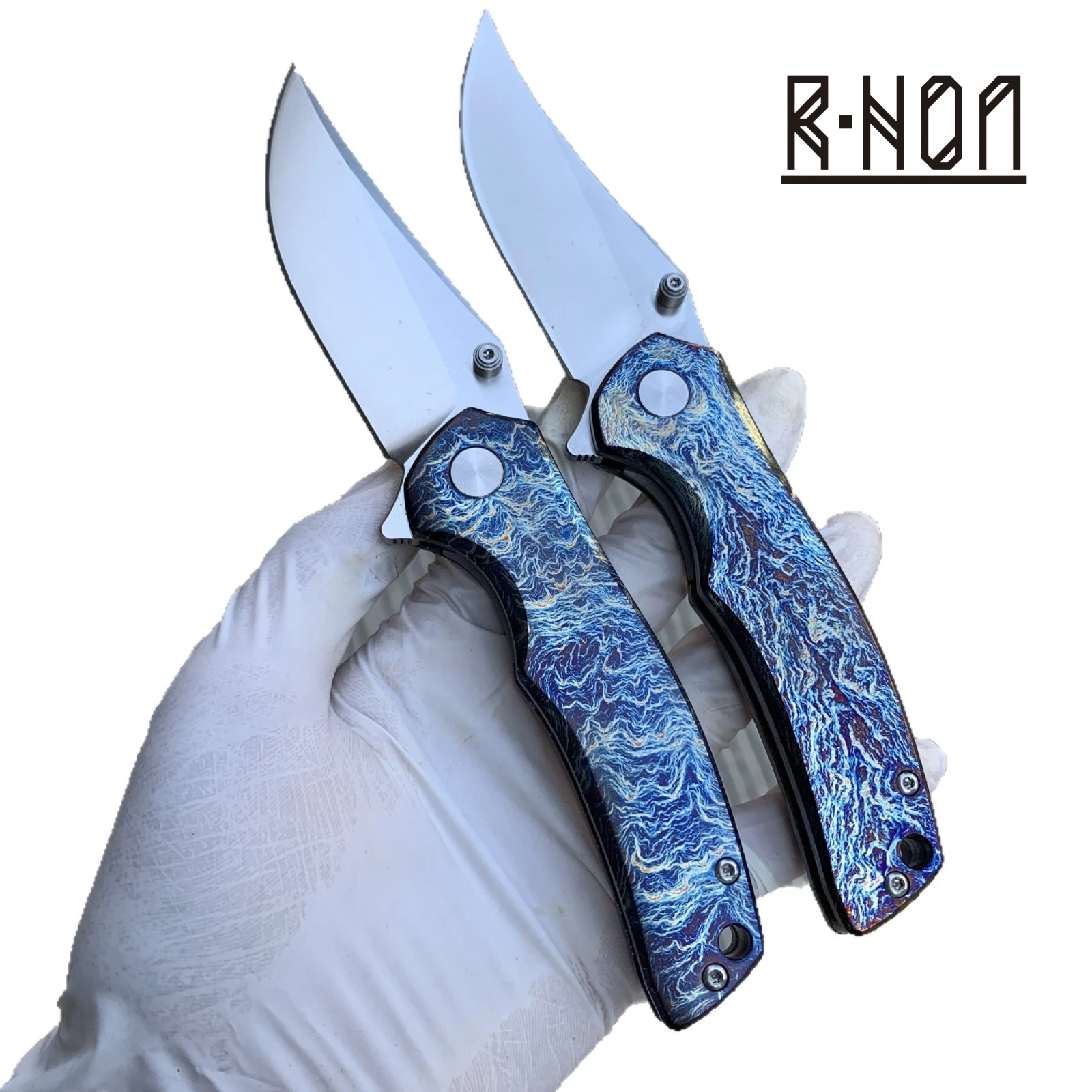 RHON 3inch Premium M390 Steel EDC Knife TC4 Titanium Handle Blueing Finishing Outdoor Camping Folding Blade Pocket Carry Knives
RHON 3inch Premium M390 Steel EDC Knife TC4 Titanium Handle Blueing Finishing Outdoor Camping Folding Blade Pocket Carry Knives