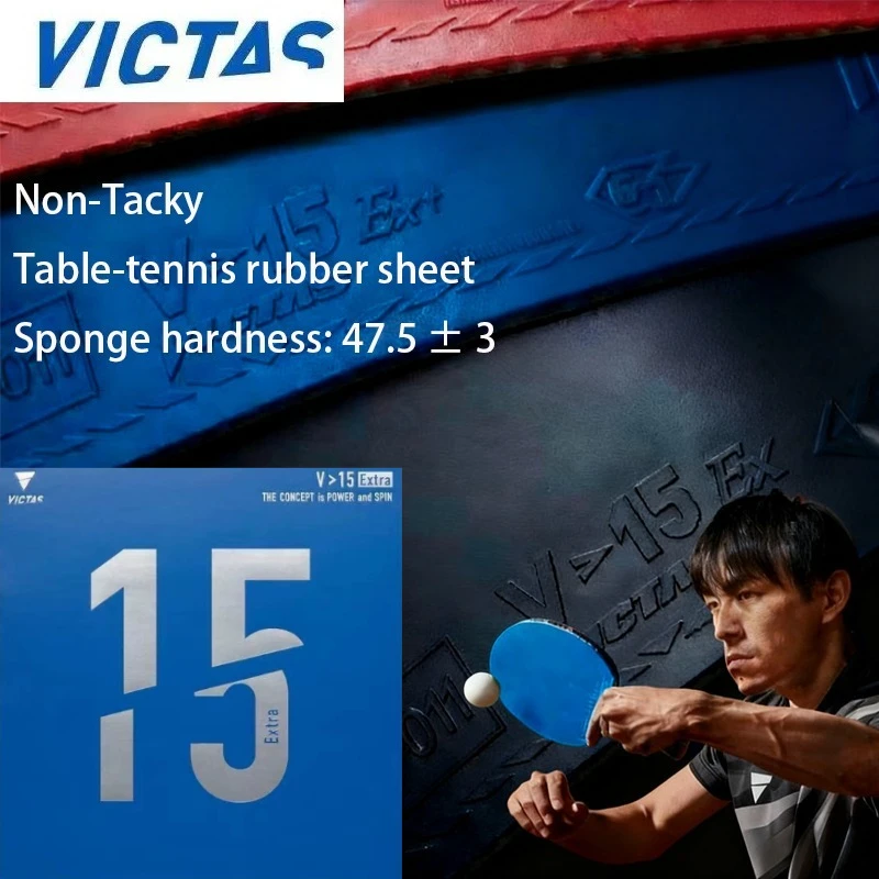 VICTAS V15 Extra Table-теннисная резина, не липкая твердость: 47,5 ± 3, красный/черный/синий, профессиональная резина для пинг-понга с быстрой атакой и петлей
VICTAS V15 Extra Table-теннисная резина, не липкая твердость: 47,5 ± 3, красный/черный/синий, профессиональная резина для пинг-понга с быстрой атакой и петлей