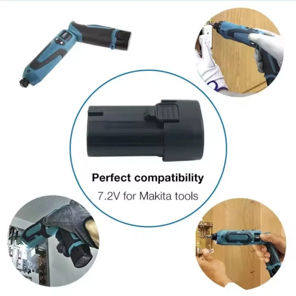 3000mAh 7.2V Li-ion Battery for Makita BL0715 DF010 DF012 DF022 TD090D DF030D 194355-2 Cordless Tool Battery
3000mAh 7.2V Li-ion Battery for Makita BL0715 DF010 DF012 DF022 TD090D DF030D 194355-2 Cordless Tool Battery