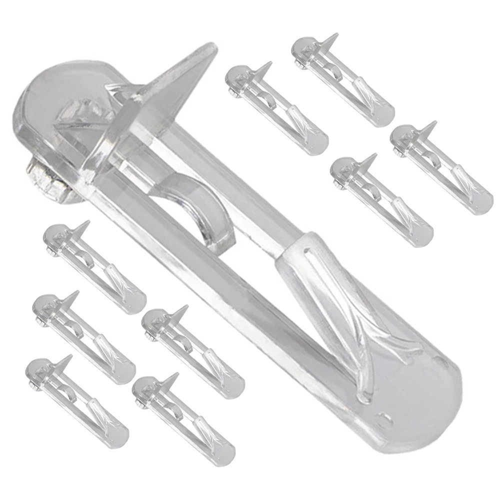 10pcs Shelf Clips Layer Board Supports Transparent Plastic Pegs For Cabinets Kitchen Storage Sturdy Stable Easy Install Small
10pcs Shelf Clips Layer Board Supports Transparent Plastic Pegs For Cabinets Kitchen Storage Sturdy Stable Easy Install Small