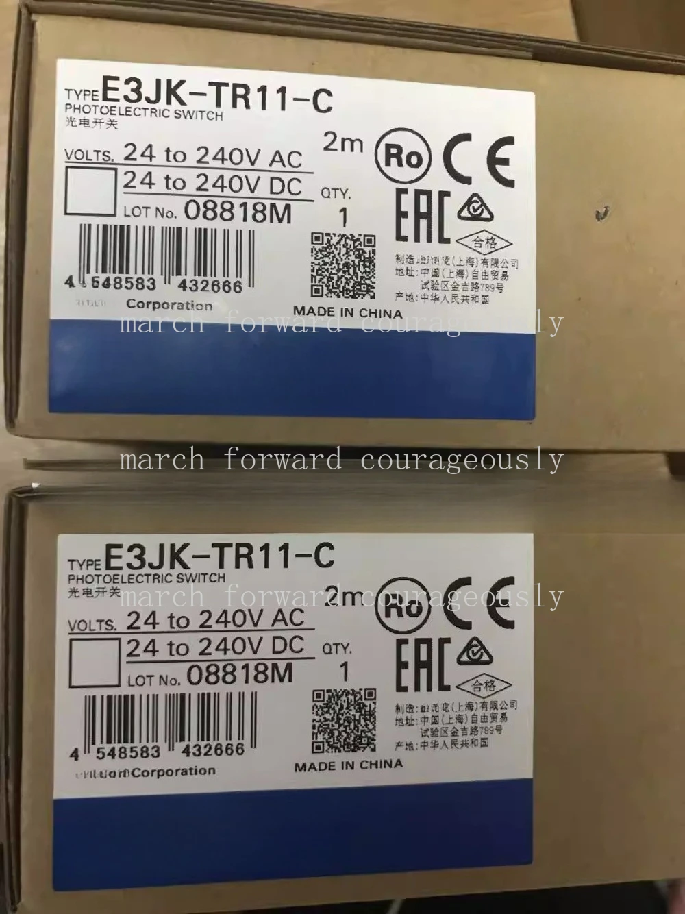 Original and genuine for Omron E3JK-TR11-C beam-type sensor with bracket
Original and genuine for Omron E3JK-TR11-C beam-type sensor with bracket