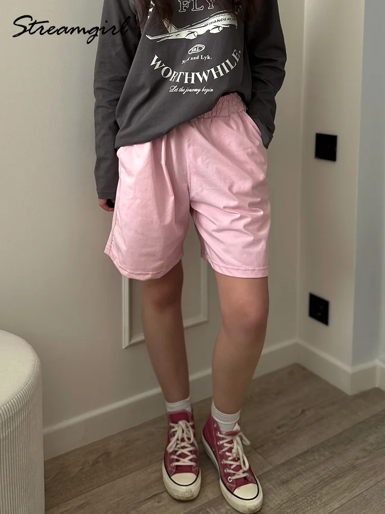 Streamgirl Cotton Shorts With Pockets Women Summer Casual Basic Sport Short Pants Loose Elastic Waist Women's Shorts Gym Outfits
Streamgirl Cotton Shorts With Pockets Women Summer Casual Basic Sport Short Pants Loose Elastic Waist Women's Shorts Gym Outfits