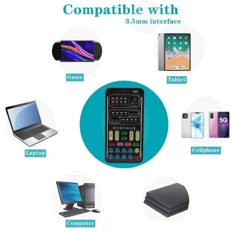 Ручной многофункциональный модификатор звуковых эффектов для смены голоса с 8-мя звуковыми эффектами для мобильного телефона, компьютера-A86Z
Ручной многофункциональный модификатор звуковых эффектов для смены голоса с 8-мя звуковыми эффектами для мобильного телефона, компьютера-A86Z