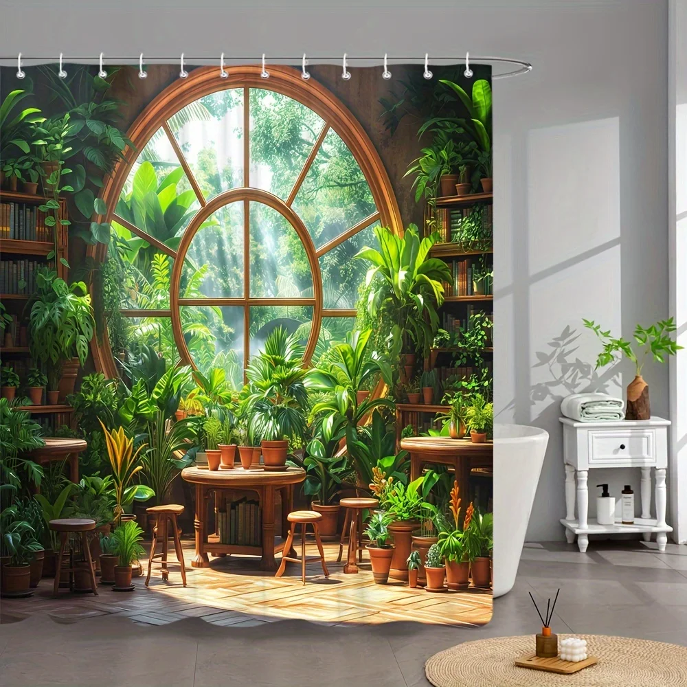 Bohemian Botanical Jungle Shower Curtain Tropical Rainforest Greenery Decor Luxury Bathroom Accent Curtain Spa Vibes Print
Bohemian Botanical Jungle Shower Curtain Tropical Rainforest Greenery Decor Luxury Bathroom Accent Curtain Spa Vibes Print