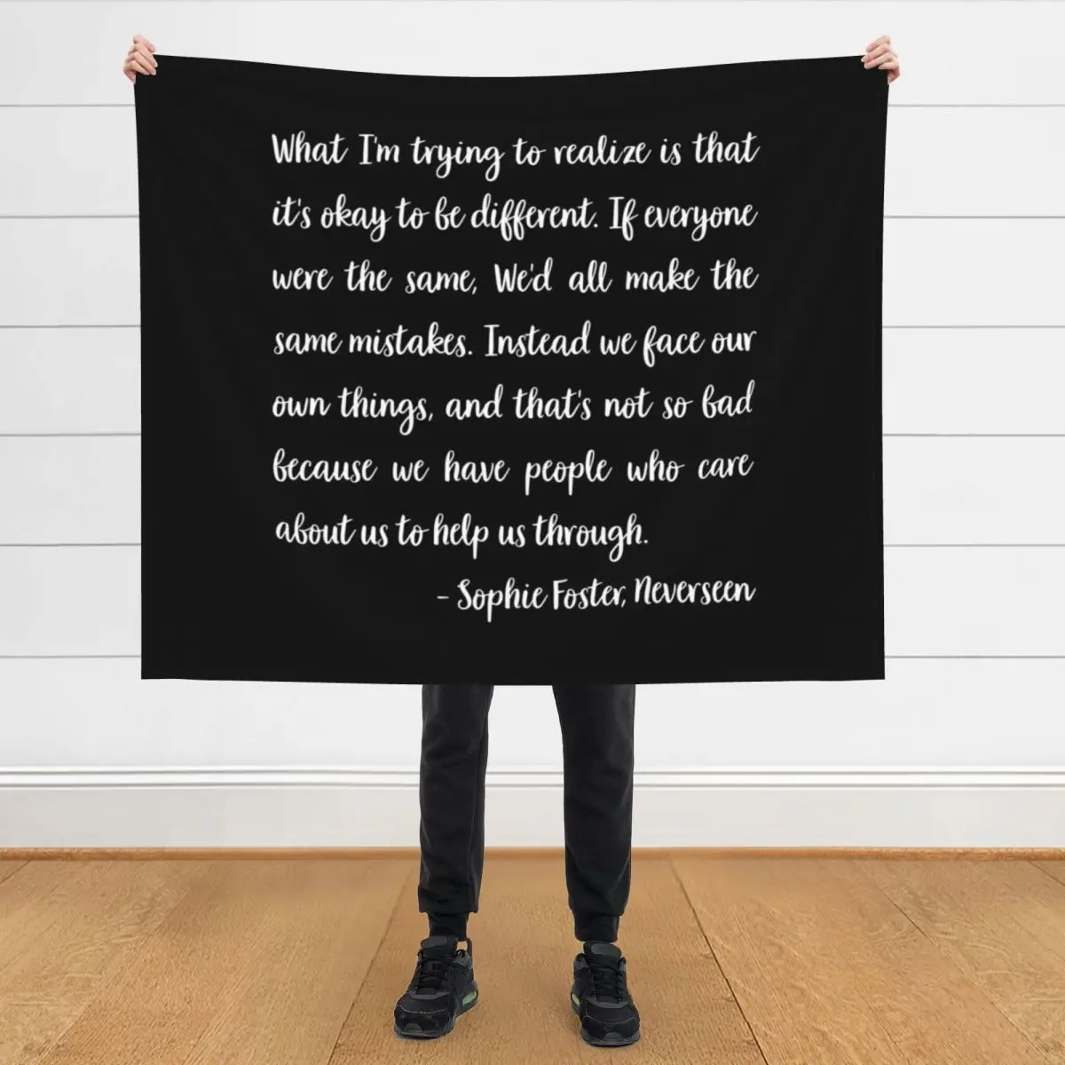 Sophie Foster Quote Throw Blanket Sleeping Bag for babies sofa bed Blankets 
Sophie Foster Quote Throw Blanket Sleeping Bag for babies sofa bed Blankets