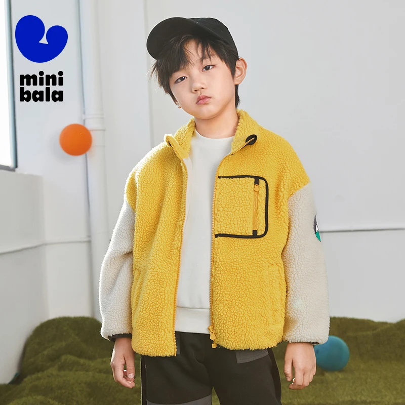 Mini Balabala Family Matching Outfit Stylish Casual Stand Collar Plush Jacket for Parents and Kids
Mini Balabala Family Matching Outfit Stylish Casual Stand Collar Plush Jacket for Parents and Kids