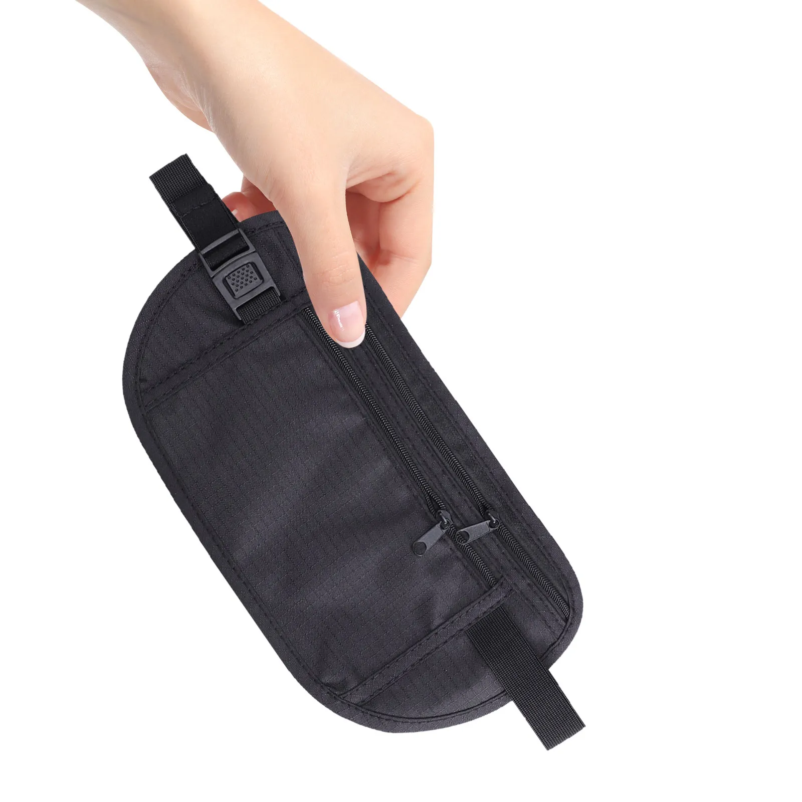 Money Belt Travel Pouch Ultra Slim Adjustable Black Waist Wallet Running Bag Cell Phone Holder for Camping Hiking Sports Gym
Money Belt Travel Pouch Ultra Slim Adjustable Black Waist Wallet Running Bag Cell Phone Holder for Camping Hiking Sports Gym