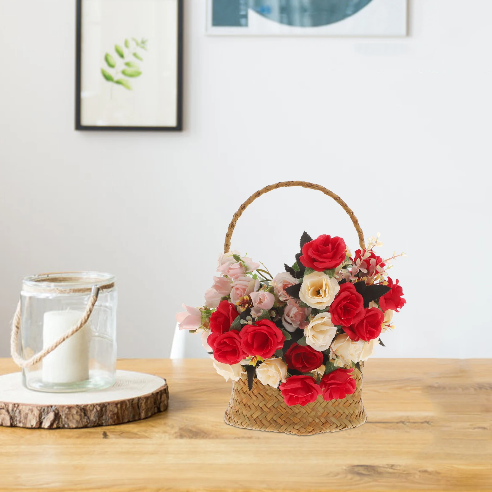 Woven Flower Baskets Straw Wedding Holder Decorative Girl Basket Storage Picnic Home DIY Modern Farmhouse Style
Woven Flower Baskets Straw Wedding Holder Decorative Girl Basket Storage Picnic Home DIY Modern Farmhouse Style