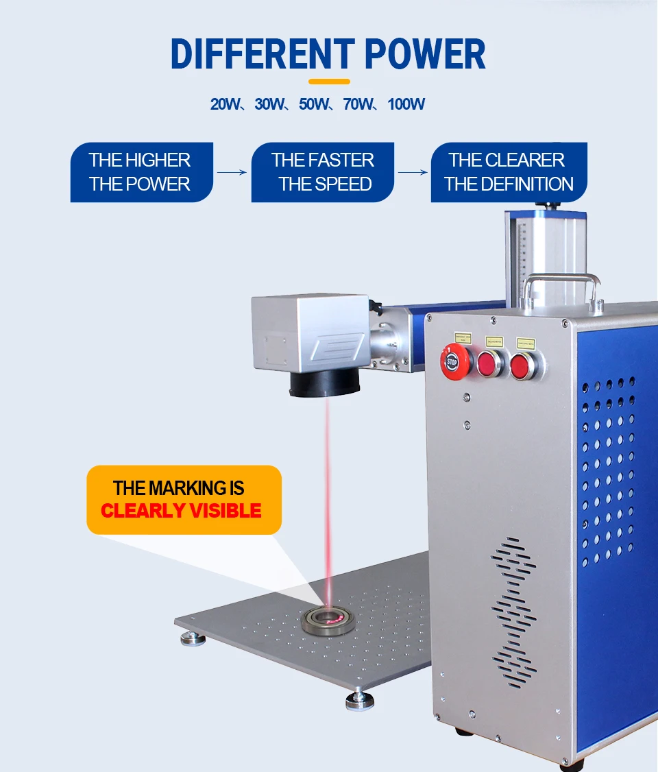 20W/30W/50W Fiber Laser Engraver - High Speed Marking QR, Date, Barcode on Stainless Steel, Plastic Keychains, Cups, Cases
20W/30W/50W Fiber Laser Engraver - High Speed Marking QR, Date, Barcode on Stainless Steel, Plastic Keychains, Cups, Cases